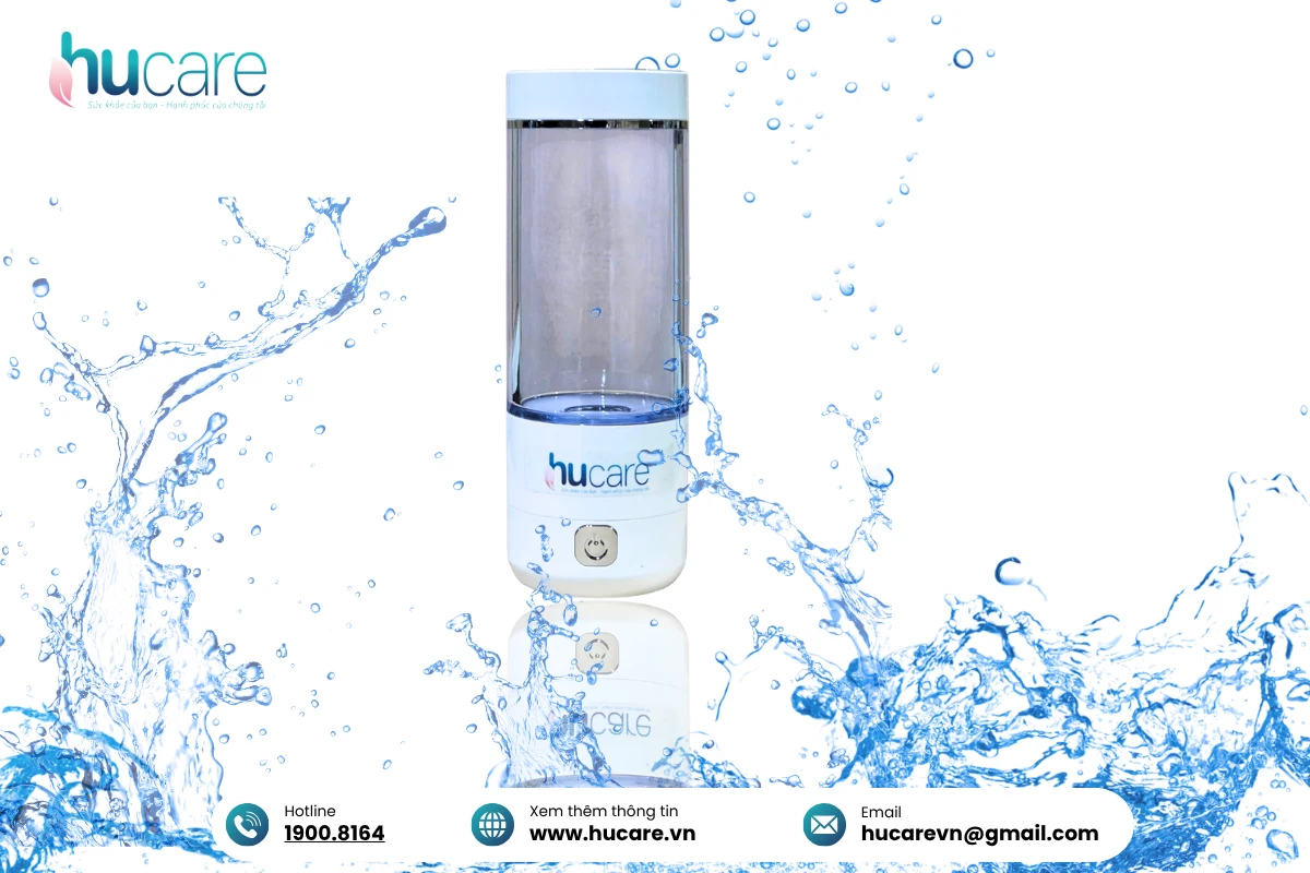 Bình Tạo Nước Hydrogen Cầm Tay Gọn Nhẹ Tiện Dụng