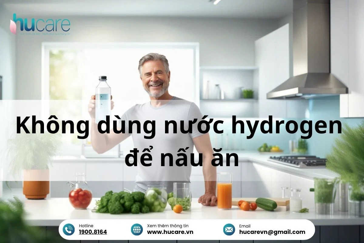 Không Nên Dùng Nước Hydrogen để Nấu ăn