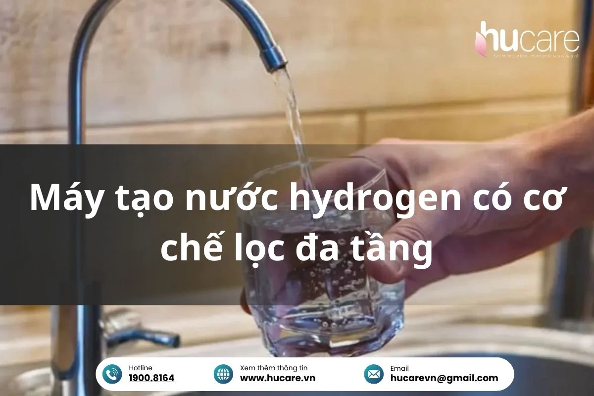 Máy Tạo Nước Hydrogen Có Cơ Chế Lọc đa Tầng